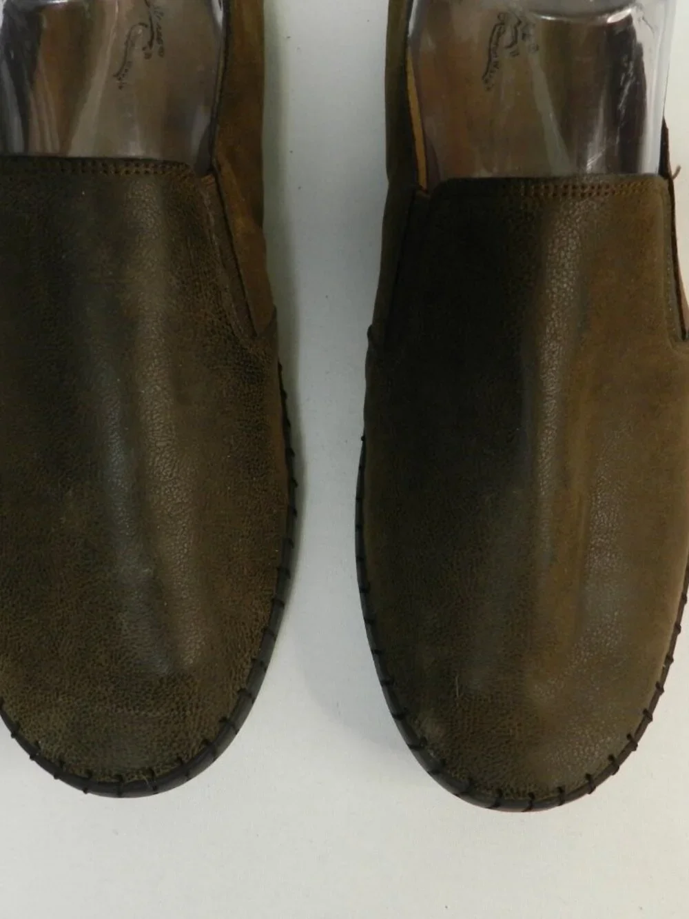 Easy Street Fresh Size Sz 10 Wide brown faux leather comfort slip on Worn Once